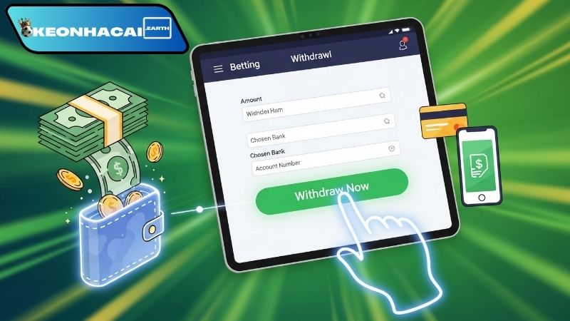 Cách rút tiền từ nhà cái chi tiết chỉ với vài thao tác